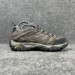 Merrell Moab 2 Ventilator Womens Sz 8 Brown Leather Mid Trail Hiking Shoes Used